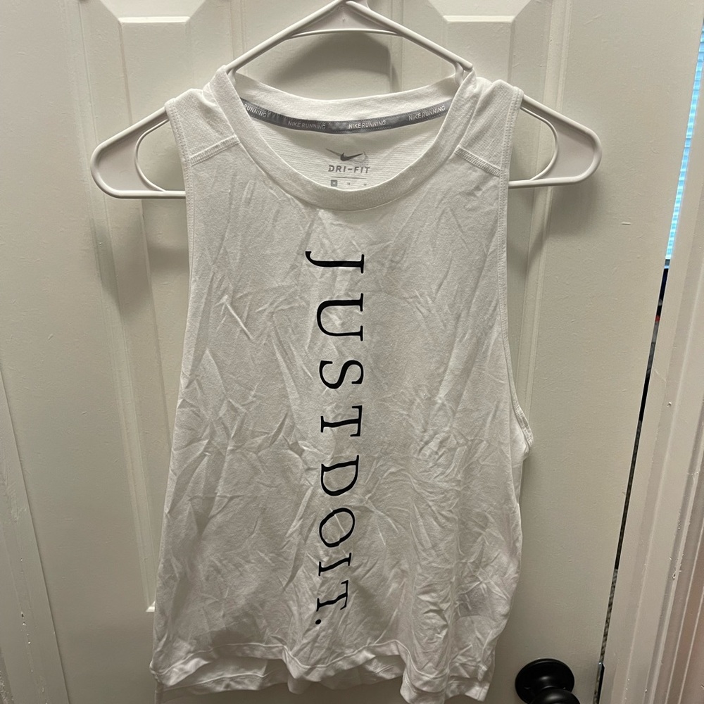 White Nike tank top